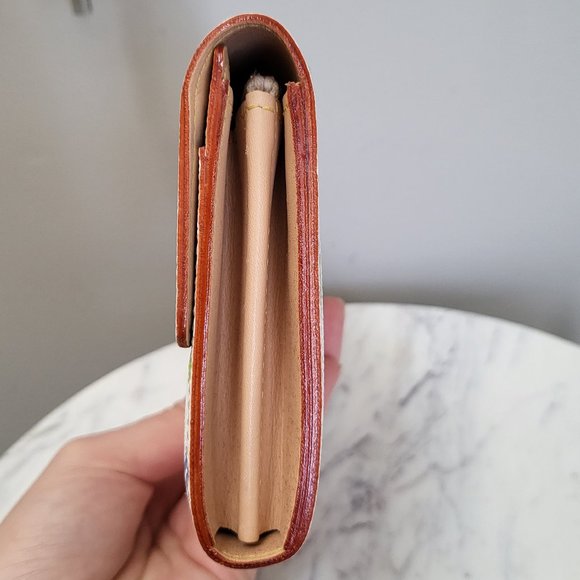 Louis Vuitton White Multicolor Sarah Long Wallet - Picture 6 of 15